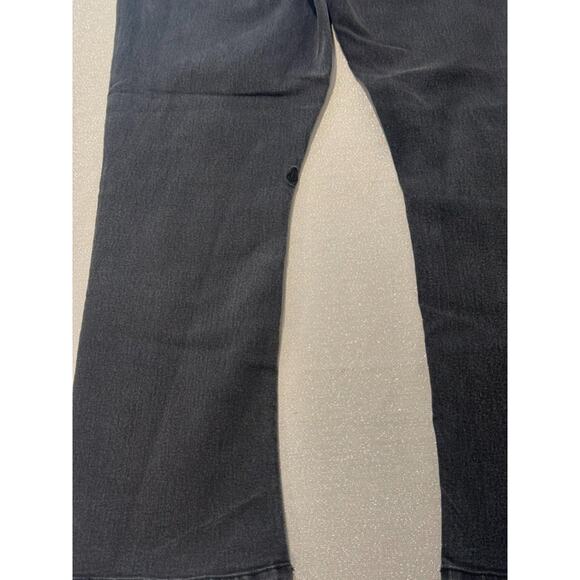 Volcom Vorta Slim Straight Jeans Mens 38x30 Faded Black Denim Zip Fly - Picture 8 of 9